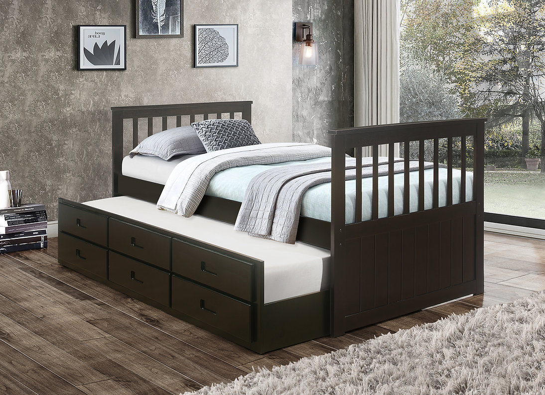 CAPTAINS BED - ESPRESSO