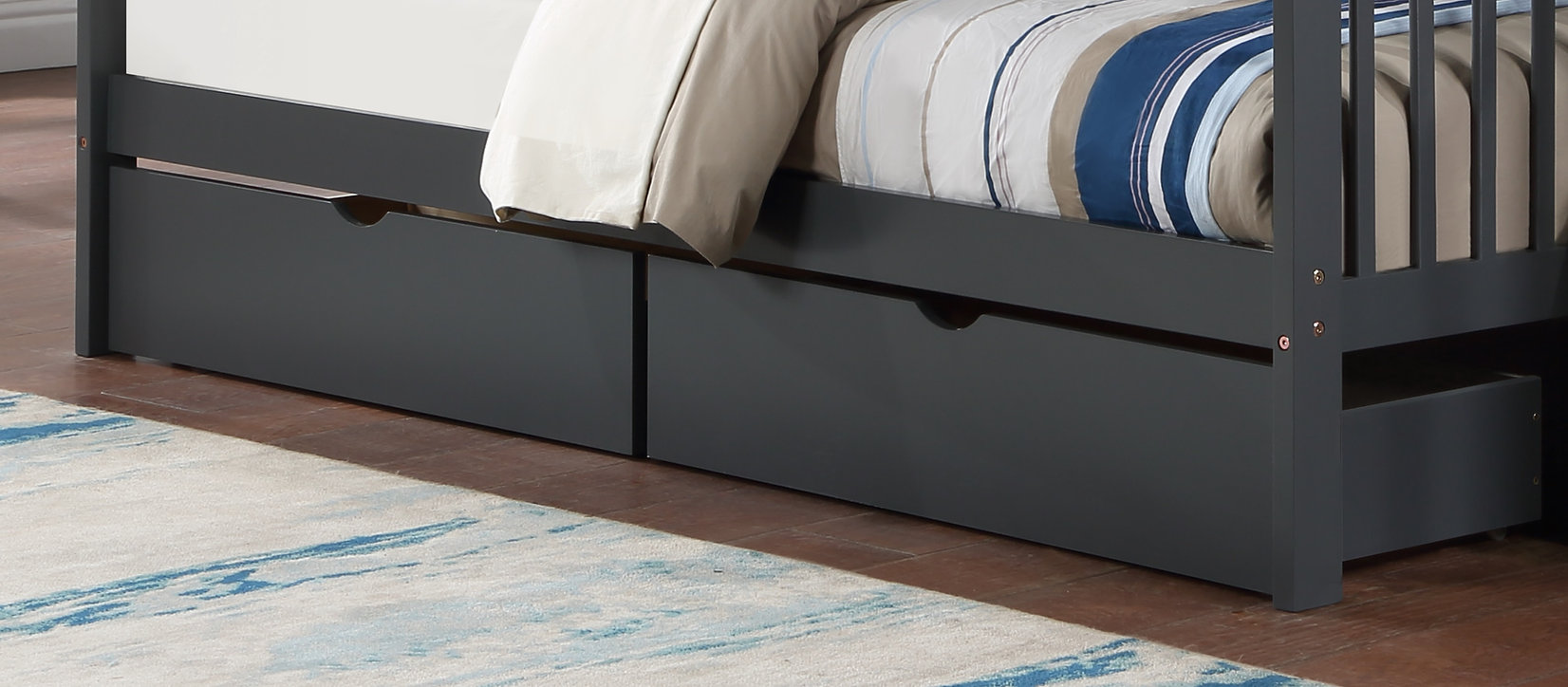 SET OF 2 UNDER BED STORAGE - GREY