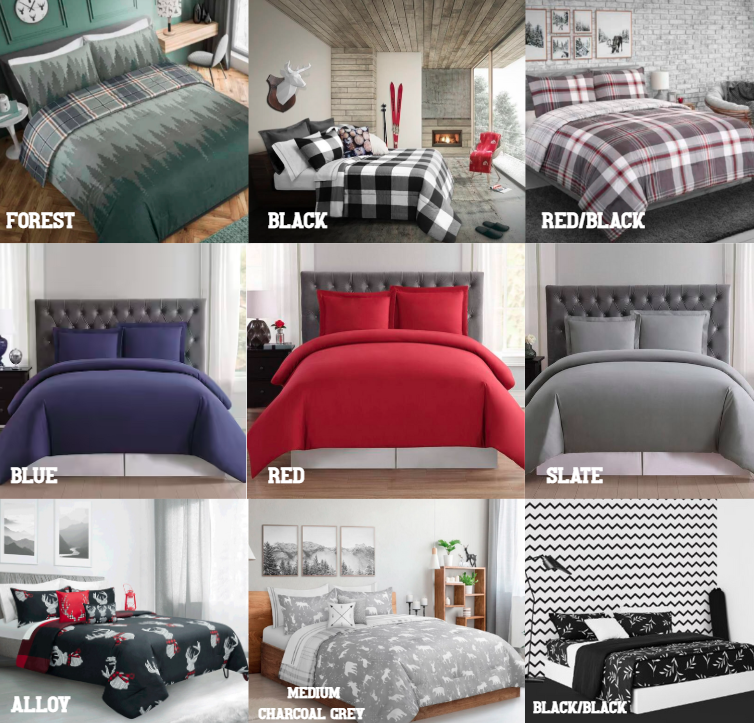 ASSORTED COMFORTER SET - FULL