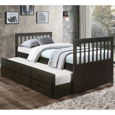 CAPTAINS BED - ESPRESSO