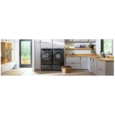 4.5 cu ft Front Load Washer Stackable - Stainless