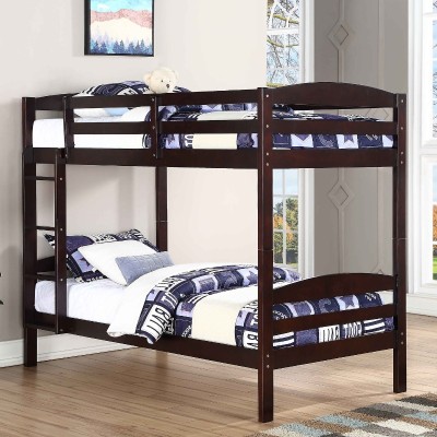 WOODEN BUNK T/T - ESPRESSO (NO STORAGE)